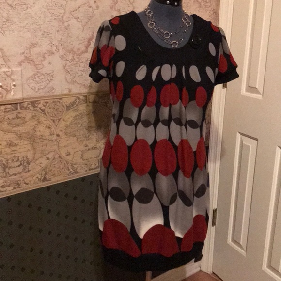 Italian Contro-Corrente cotton rayon dress - Picture 1 of 4